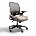 Mesh office chair with adjustable height and fabric seat 60 x 60 x 90cm